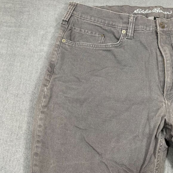 Eddie Bauer Mens Gray Fleece-Lined Straight Fit Pants Size 38x30 - Picture 9 of 16